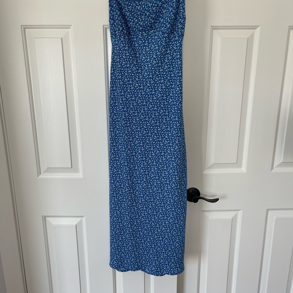 Hollister Blue Floral Midi Dress - Picture 3 of 9